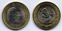 20 Peso Mexique (1867 - ) Bilame 