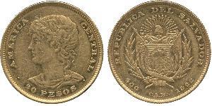 20 Peso El Salvador Gold 