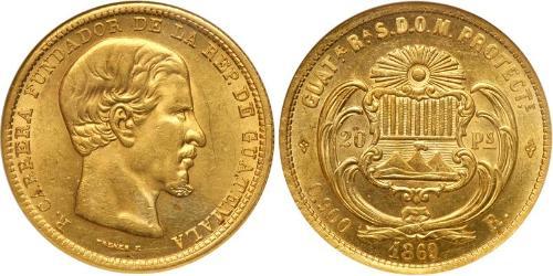 20 Peso Guatemala Gold 