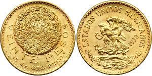 20 Peso Mexiko (1867 - ) Gold 