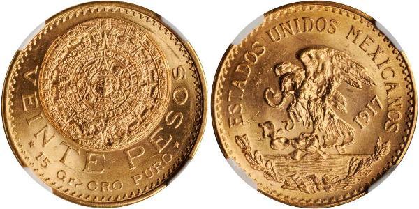 20 Peso Mexiko (1867 - ) Gold 