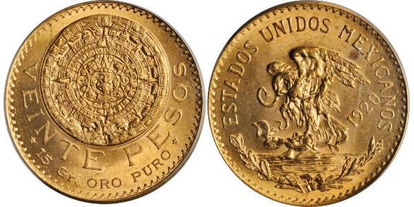 20 Peso Mexiko (1867 - ) Gold 