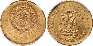 20 Peso United Mexican States (1867 - ) Gold 