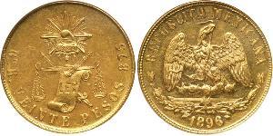 20 Peso United Mexican States (1867 - ) Gold 