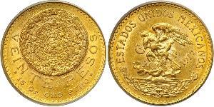 20 Peso United Mexican States (1867 - ) Gold 