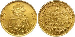 20 Peso United Mexican States (1867 - ) Gold 