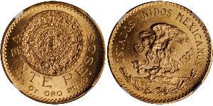 20 Peso United Mexican States (1867 - ) Gold 