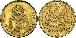 20 Peso Mexiko (1867 - ) Gold 