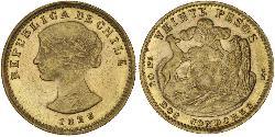 20 Peso Chile Gold 