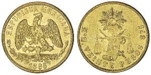 20 Peso Mexique (1867 - ) Or 