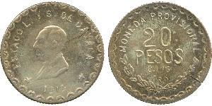 20 Peso Mexique (1867 - ) Or 