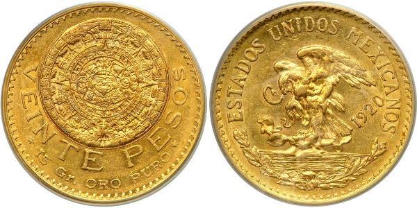 20 Peso Mexique (1867 - ) Or 