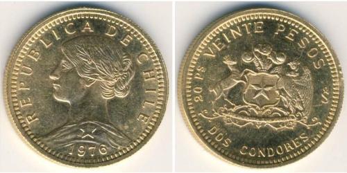 20 Peso Chile Oro 