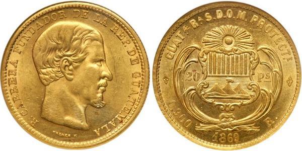 20 Peso Guatemala Oro 