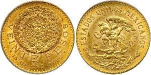 20 Peso Messico (1867 - ) Oro 