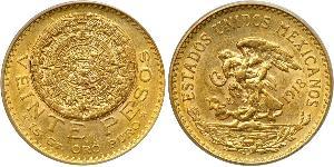 20 Peso Messico (1867 - ) Oro 