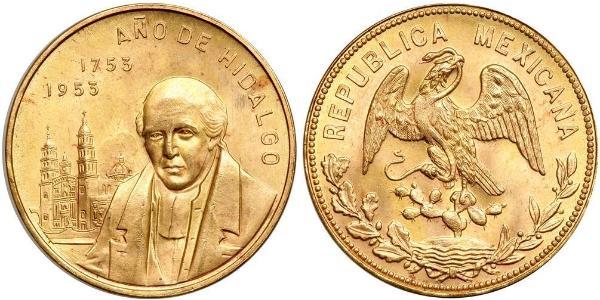 20 Peso México (1867 - ) Oro Miguel Hidalgo