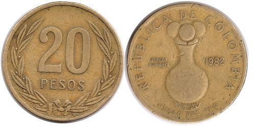 20 Peso 哥伦比亚  