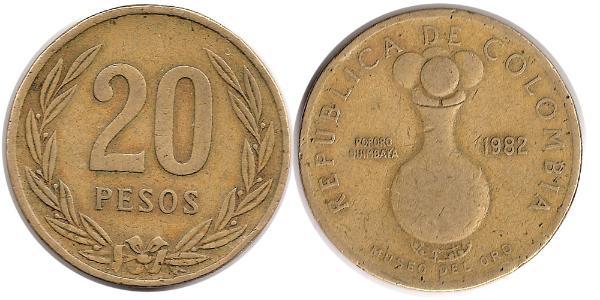 20 Peso 哥伦比亚  