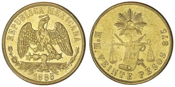 20 Peso 墨西哥 金 