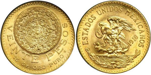 20 Peso 墨西哥 金 