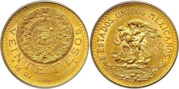 20 Peso 墨西哥 金 