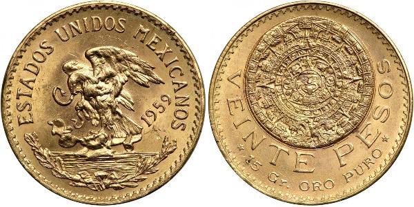 20 Peso 墨西哥 金 