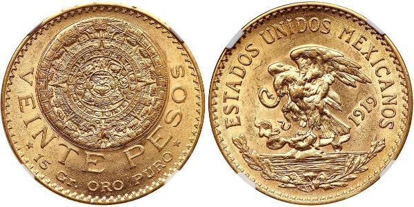 20 Peso 墨西哥 金 