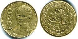 20 Peso 墨西哥 青铜 