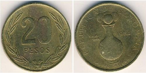 20 Peso 哥伦比亚 青铜/铝 