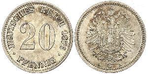 20 Pfennig Allemagne Argent Wilhelm I, German Emperor (1797-1888)