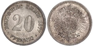 20 Pfennig Allemagne Argent Wilhelm I, German Emperor (1797-1888)