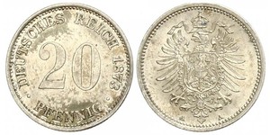 20 Pfennig Deutschland Silber Wilhelm I, German Emperor (1797-1888)