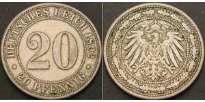 20 Pfennig Deutsches Kaiserreich (1871-1918)  