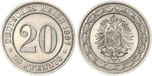 20 Pfennig Deutsches Kaiserreich (1871-1918)  