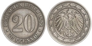 20 Pfennig Empire allemand (1871-1918)  