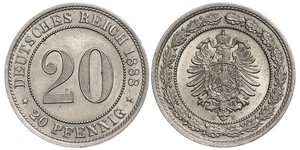 20 Pfennig Imperio alemán (1871-1918)  