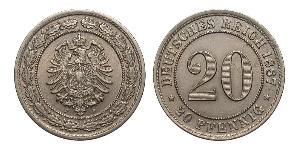 20 Pfennig Impero tedesco (1871-1918)  