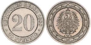 20 Pfennig 德意志帝國 (1871 - 1918)  