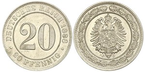 20 Pfennig 德意志帝國 (1871 - 1918)  