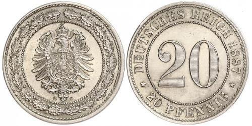 20 Pfennig 德意志帝國 (1871 - 1918)  