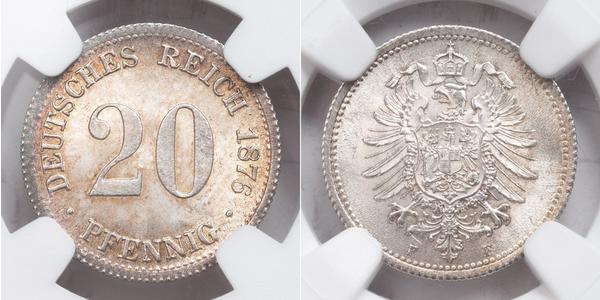 20 Pfennig 德国 銀 威廉一世 (德国)