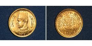 20 Piastre Kingdom of Egypt (1922 - 1953) Gold Farouk I of Egypt (1920 - 1965)