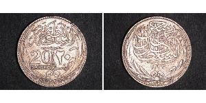 20 Piastre Sultanate of Egypt (1914 - 1922) Silver Hussein Kamel of Egypt (1853 - 1917)