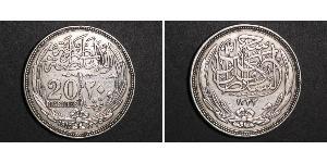 20 Piastre Sultanate of Egypt (1914 - 1922) Silver Hussein Kamel of Egypt (1853 - 1917)