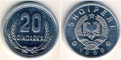20 Qindarka Albanien Aluminium 