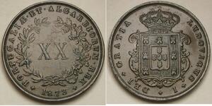 20 Reis Royaume de Portugal (1139-1910) Cuivre Louis Ier de Portugal (1838 - 1889)