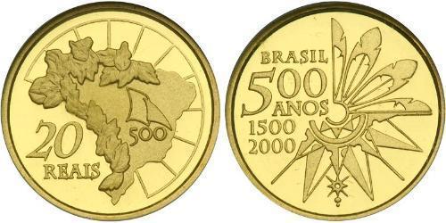 20 Reis Brasil Oro 