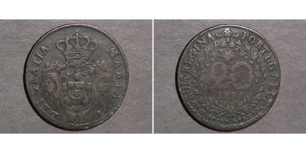 20 Reis 葡萄牙王國 (1139 - 1910) / 亚速尔群岛 銅 