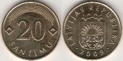 20 Santims Latvia (1991 - )  